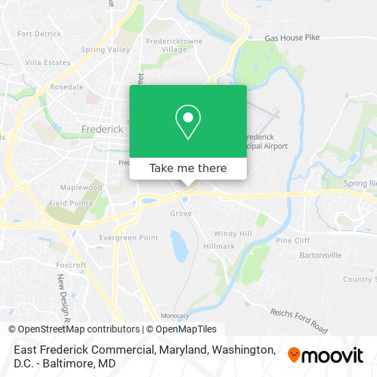 Mapa de East Frederick Commercial, Maryland