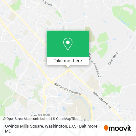 Mapa de Owings Mills Square