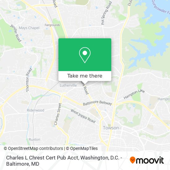 Charles L Chrest Cert Pub Acct map