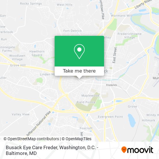 Busack Eye Care Freder map