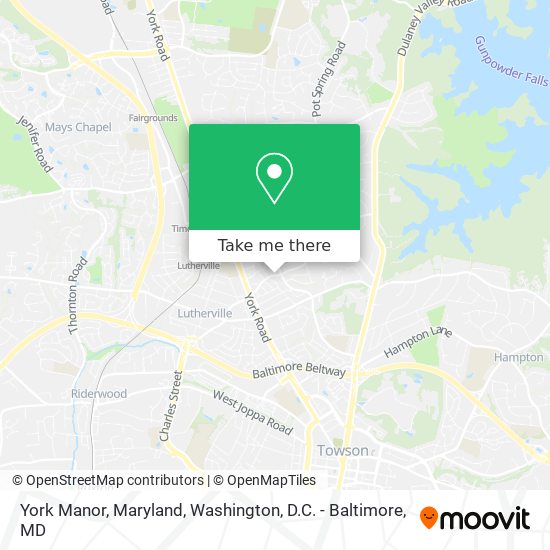 Mapa de York Manor, Maryland