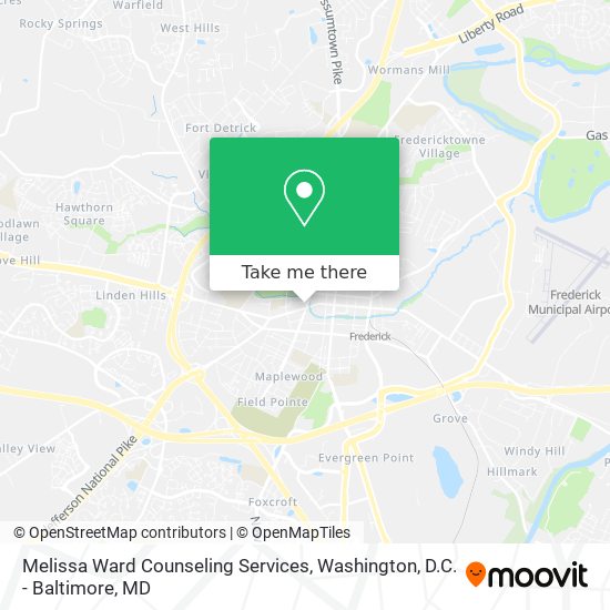 Melissa Ward Counseling Services map