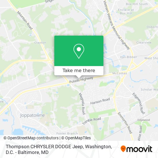 Thompson CHRYSLER DODGE Jeep map