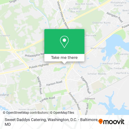 Sweet Daddys Catering map