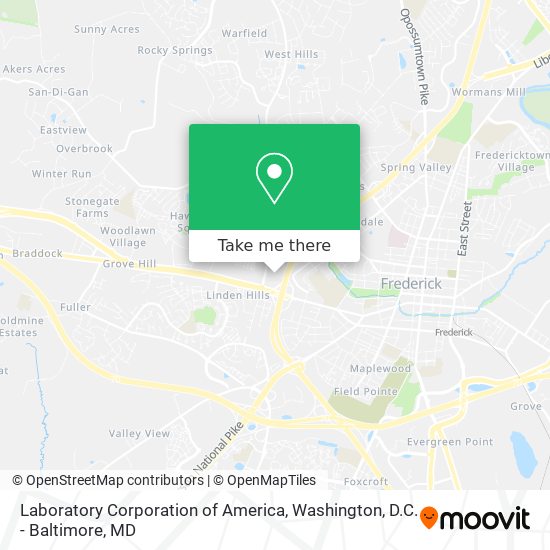 Mapa de Laboratory Corporation of America