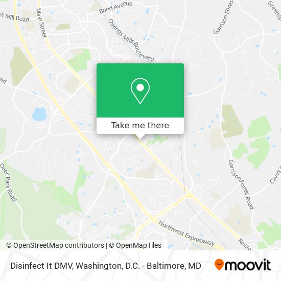 Disinfect It DMV map