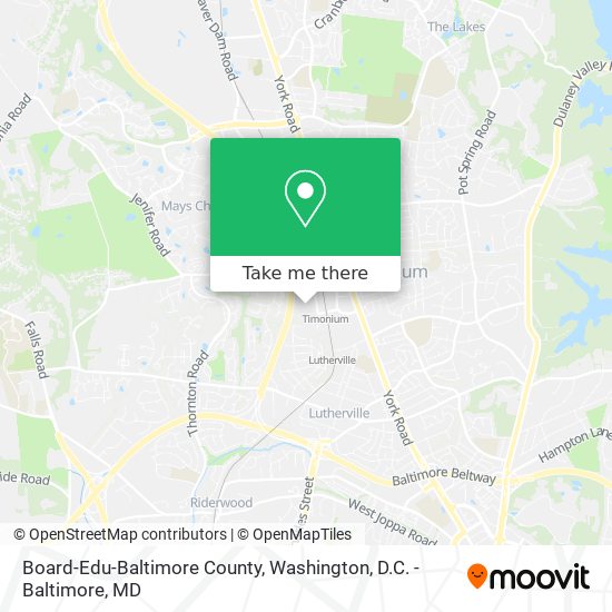 Board-Edu-Baltimore County map