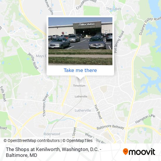 The Shops at Kenilworth map