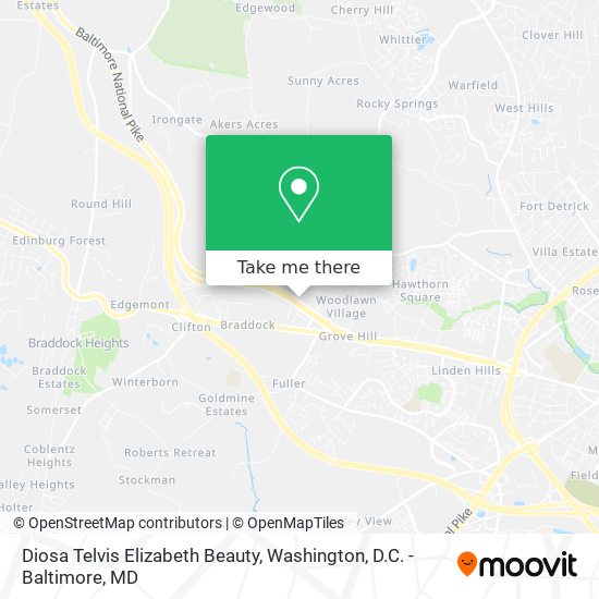 Diosa Telvis Elizabeth Beauty map