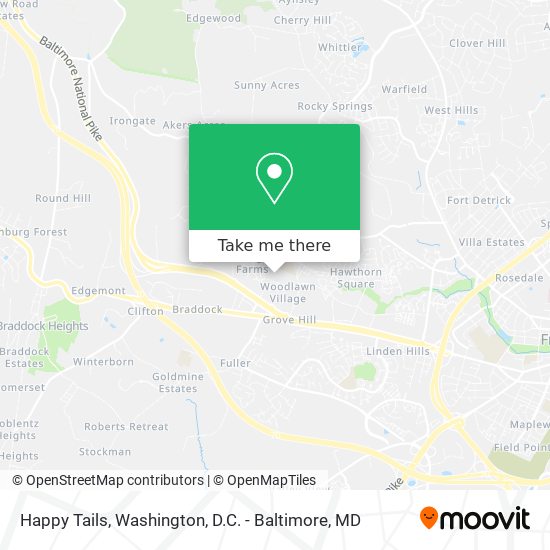 Happy Tails map