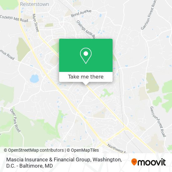 Mapa de Mascia Insurance & Financial Group
