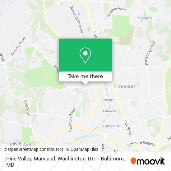 Pine Valley, Maryland map