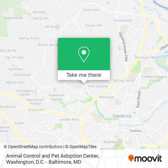 Animal Control and Pet Adoption Center map