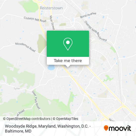 Woodsyde Ridge, Maryland map