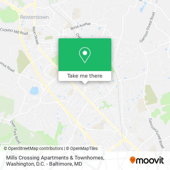 Mapa de Mills Crossing Apartments & Townhomes
