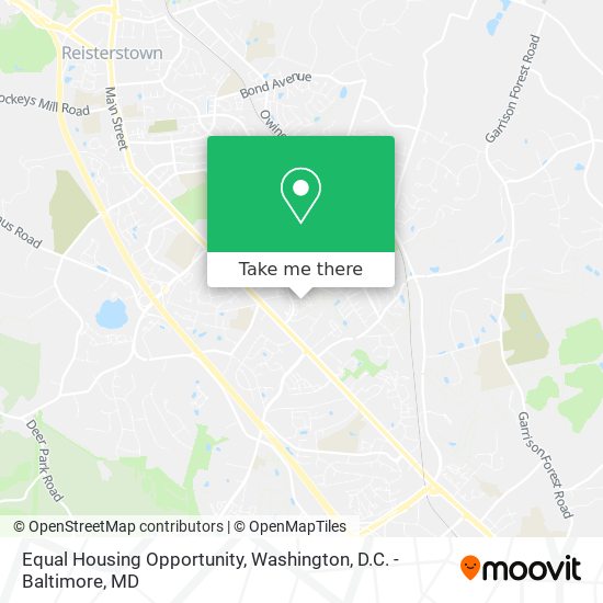 Mapa de Equal Housing Opportunity