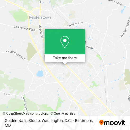 Golden Nails Studio map