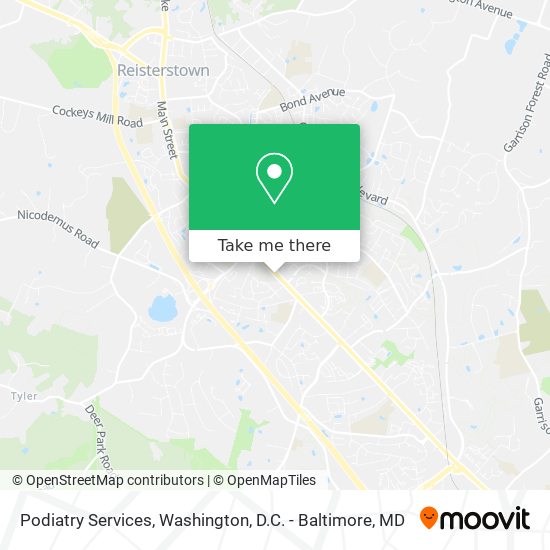 Podiatry Services map