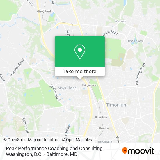 Mapa de Peak Performance Coaching and Consulting
