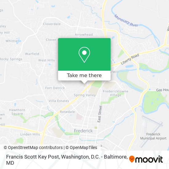Francis Scott Key Post map
