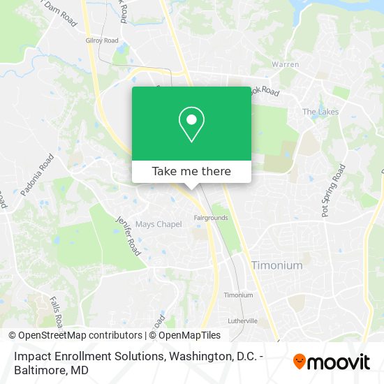 Impact Enrollment Solutions map