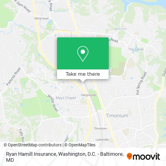 Ryan Hamill Insurance map