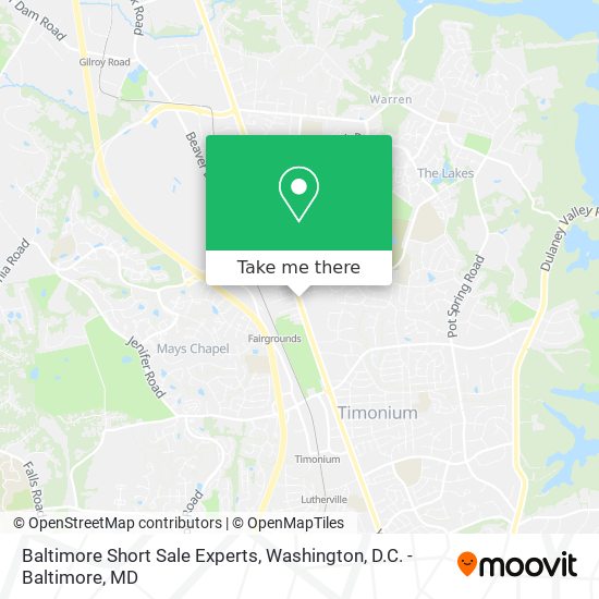 Baltimore Short Sale Experts map