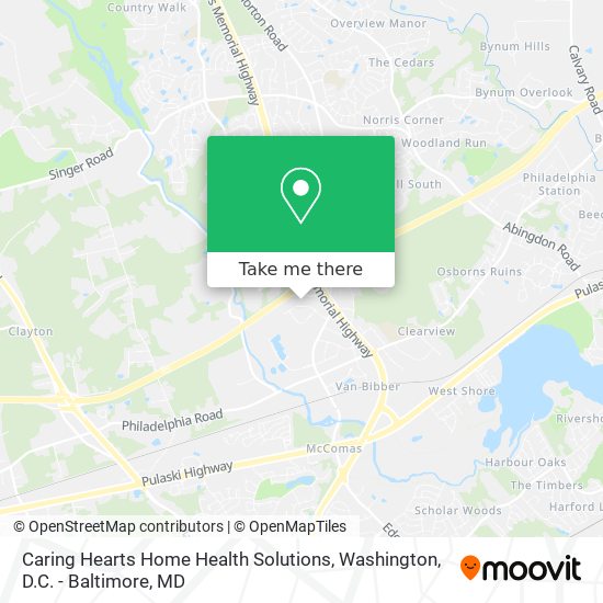 Caring Hearts Home Health Solutions map