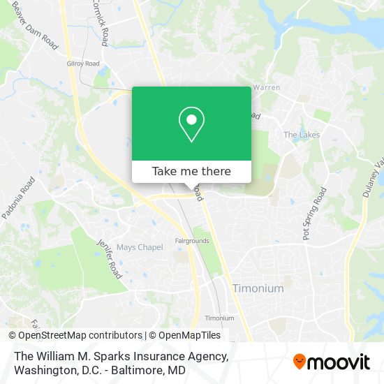 The William M. Sparks Insurance Agency map