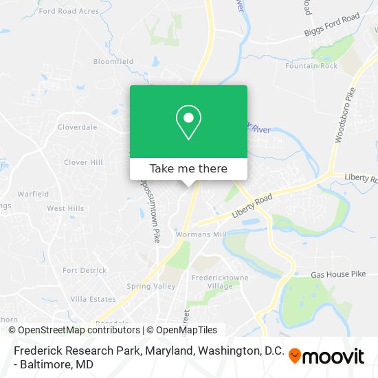 Frederick Research Park, Maryland map