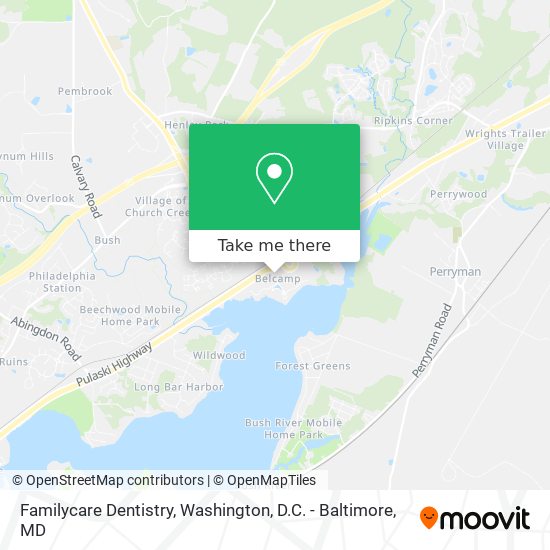 Familycare Dentistry map