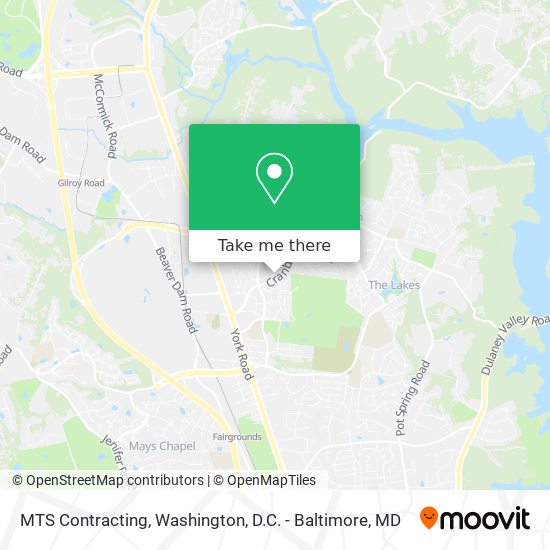 MTS Contracting map