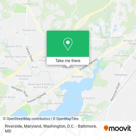 Riverside, Maryland map