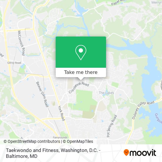 Taekwondo and Fitness map