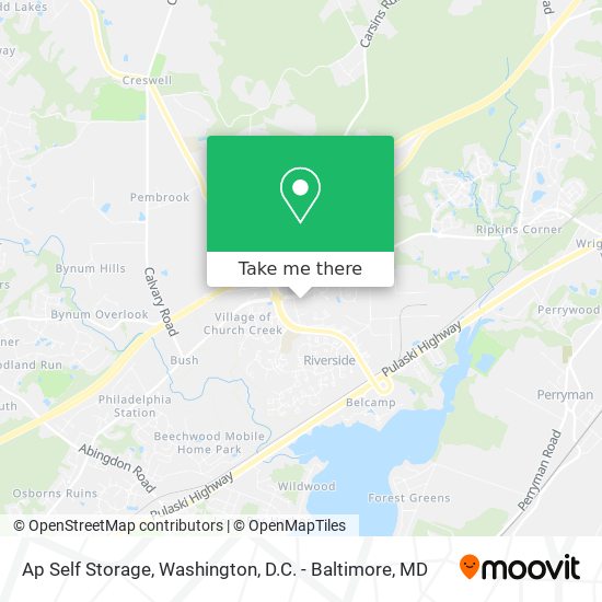 Ap Self Storage map