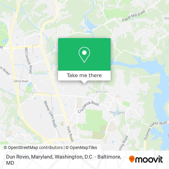 Mapa de Dun Rovin, Maryland