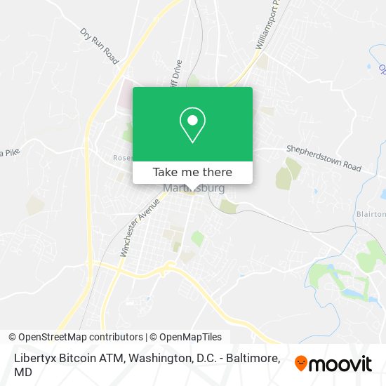 Mapa de Libertyx Bitcoin ATM