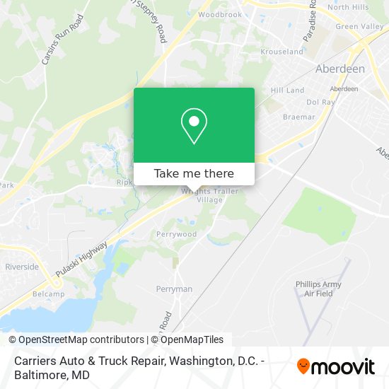 Carriers Auto & Truck Repair map