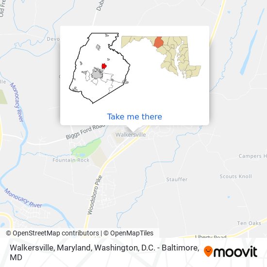 Walkersville, Maryland map