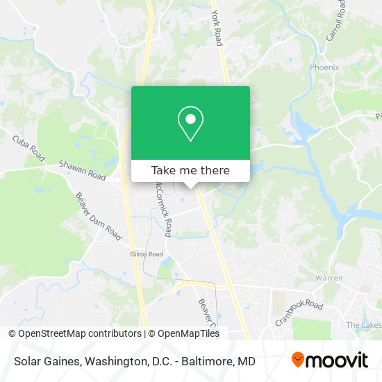 Solar Gaines map