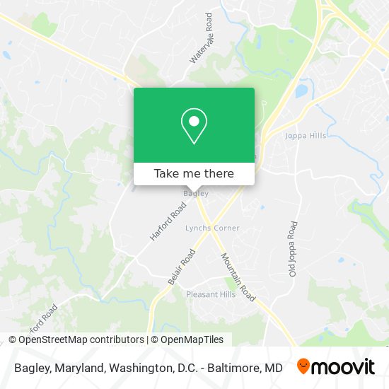 Bagley, Maryland map