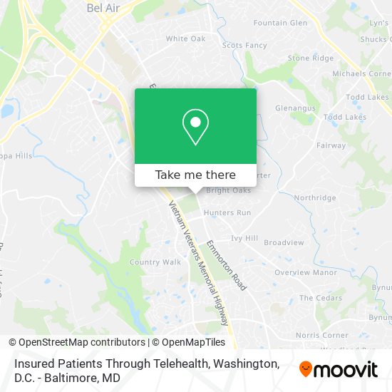 Insured Patients Through Telehealth map