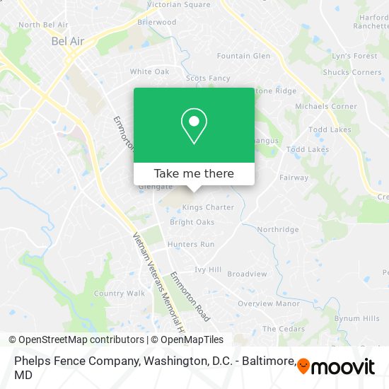 Mapa de Phelps Fence Company