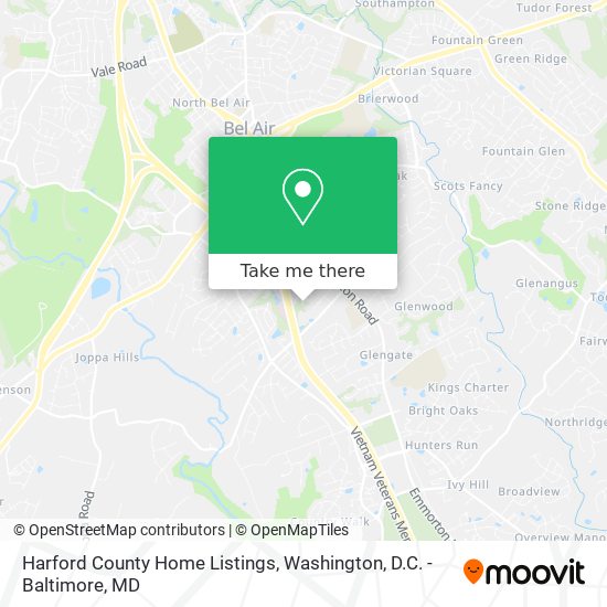 Mapa de Harford County Home Listings