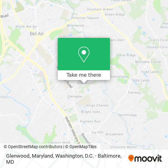 Mapa de Glenwood, Maryland