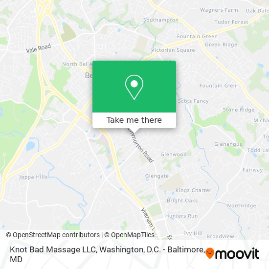 Mapa de Knot Bad Massage LLC