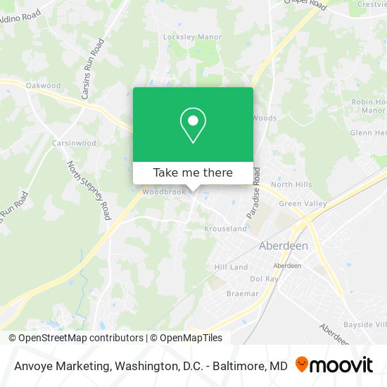 Anvoye Marketing map