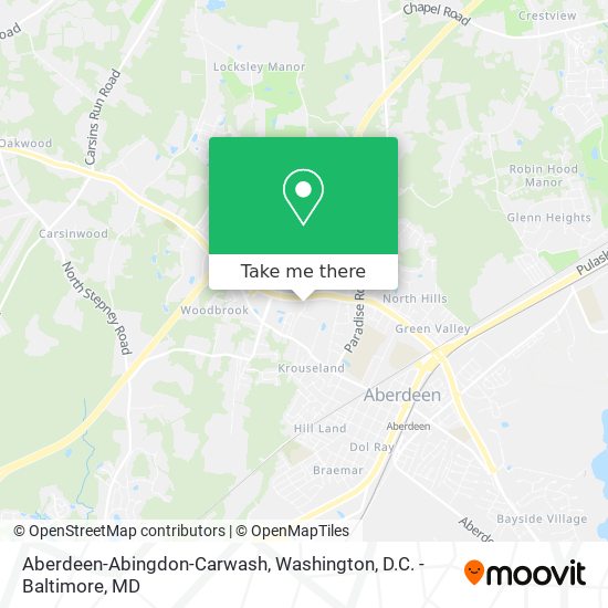 Mapa de Aberdeen-Abingdon-Carwash