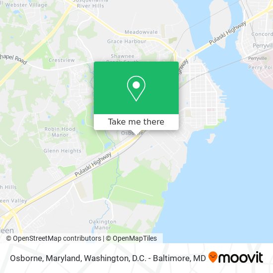 Osborne, Maryland map