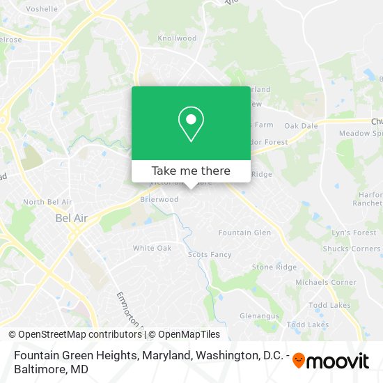 Fountain Green Heights, Maryland map